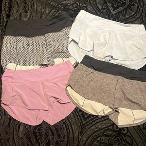 Size 6 lululemon shorts.